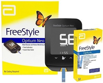 Фото Abbott FreeStyle Optium + 50 тест-смужок