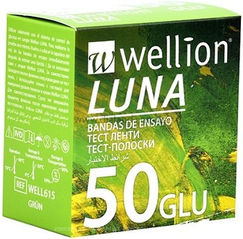 Фото Wellion Luna Glu 50 шт