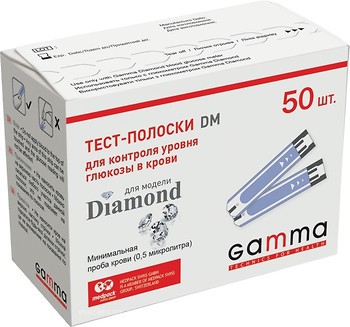 Фото Gamma Тест-полоски Gamma DM 50 шт