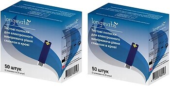 Фото Longevita Тест-полоски Longevita 100 шт