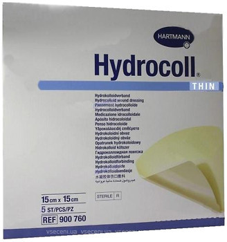 Фото Hartmann Пов'язка гідроколоїдна Hydrocoll Thin 15x15 см