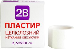 Фото 2B Пластир на целюлозній нетканій основі 2.5 см x 5 м