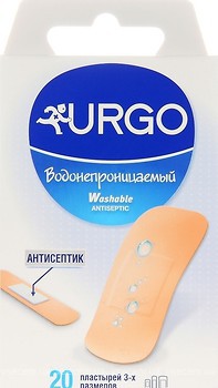 Фото Urgo Medical Пластир водонепроникний з антисептиком, 20 шт