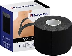 Фото Nordeplast кинезио тейп 5 см x 5 м черный