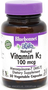 Фото Bluebonnet Nutrition Vitamin K2 100 мкг 50 капсул