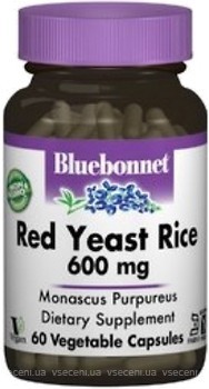 Фото Bluebonnet Nutrition Red Yeast Rice 600 мг 60 капсул