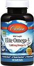 Фото Carlson Labs Wild Caught Elite Omega-3 зі смаком лимона 1600 мг 60 капсул (CAR-01716)