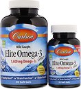 Фото Carlson Labs Wild Caught Elite Omega-3 со вкусом лимона 1600 мг 90+30 капсул (CAR-01714)