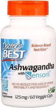 Фото Doctor's Best Ashwagandha with Sensoril 125 мг 60 капсул (DRB00304)