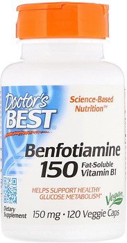 Фото Doctor's Best Benfotiamine 150 мг 120 капсул (DRB00129)