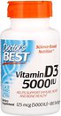 Фото Doctor's Best Vitamin D3 5000 IU 125 мкг 180 капсул (DRB00218)