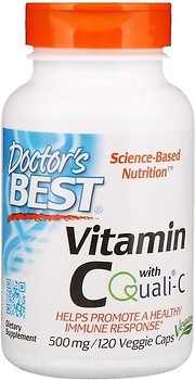 Фото Doctor's Best Vitamin C with Quali-C 500 мг 120 капсул (DRB00256)