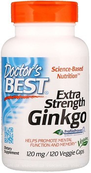 Фото Doctor's Best Ginkgo Extra Strength 120 мг 120 капсул (DRB00091)