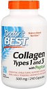 Фото Doctor's Best Collagen types 1 і 3 with Peptan 500 мг 240 капсул (DRB00263)