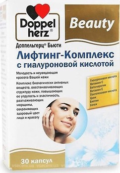 Фото Doppelherz Beauty Лифтинг-комплекс с гиалуроновой кислотой 30 капсул