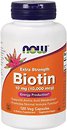 Фото Now Foods Biotin 10000 мкг 120 капсул (00479)