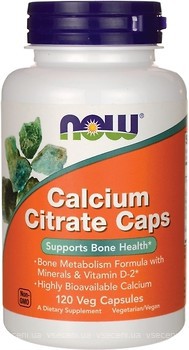 Фото Now Foods Calcium Citrate 120 капсул (01235)
