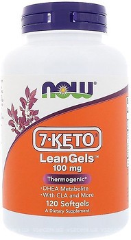 Фото Now Foods 7-Keto LeanGels 100 мг 120 капсул (03024)