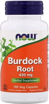 Фото Now Foods Burdock Root 430 мг 100 капсул (04608)