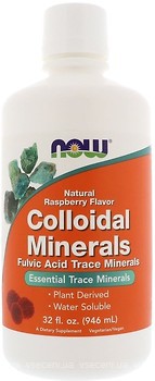 Фото Now Foods Colloidal Minerals Liquid з малиною 946 мл (01406)