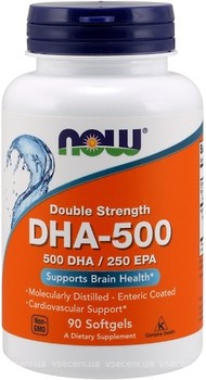 Фото Now Foods DHA-500/EPA-250 подвійна сила 90 капсул (01612)