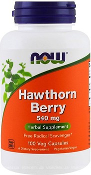 Фото Now Foods Hawthorn Berry 540 мг 100 капсул (04715)