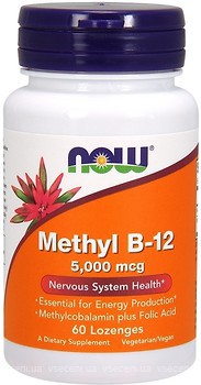 Фото Now Foods Methyl B-12 5000 мкг 60 таблеток (00496)