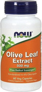 Фото Now Foods Olive Leaf Extract 500 мг 60 капсул (04723)