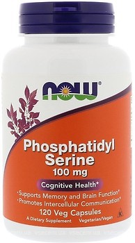 Фото Now Foods Phosphatidyl Serine 100 мг 120 капсул (02381)