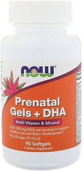 Фото Now Foods Prenatal Gels + DHA 90 капсул (03809)