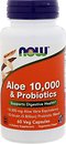 Фото Now Foods Aloe 10000 & Probiotics 60 капсул (03029)