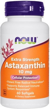 Фото Now Foods Astaxanthin 10 мг 60 капсул (02251)