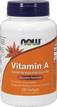Фото Now Foods Vitamin A 25000 IU 100 капсул (00340)