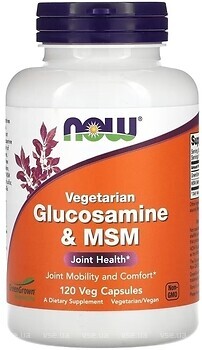 Фото Now Foods Glucosamine MSM 120 капсул (03130)