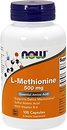 Фото Now Foods L-Methionine 500 мг 100 капсул (00117)