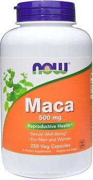 Фото Now Foods Maca 500 мг 250 капсул (04762)