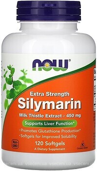 Фото Now Foods Silymarin Milk Thistle Extra Strength 450 мг 120 капсул (04785)