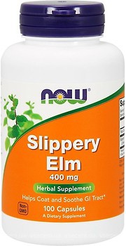 Фото Now Foods Slippery Elm 400 мг 100 капсул (04750)