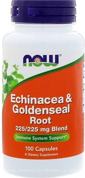 Фото Now Foods Echinacea & Goldenseal Root 100 капсул (04665)