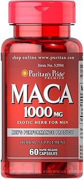 Фото Puritan's Pride Maca 1000 мг Exotic Herb for Men 60 капсул