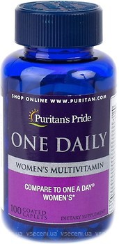 Фото Puritan's Pride Women's One Daily Multivitamins 100 капсул