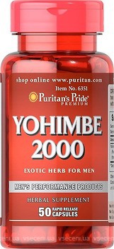 Фото Puritan's Pride Yohimbe 2000 мг 50 капсул