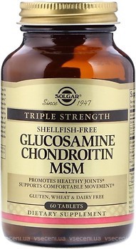 Фото Solgar Glucosamine Chondroitin MSM 60 таблеток
