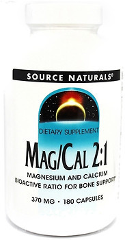 Фото Source Naturals Mag/Cal 2:1 370 мг 180 капсул (SN2061)