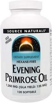 Фото Source Naturals Evening Primrose Oil 1350 мг 120 капсул (SN0080)