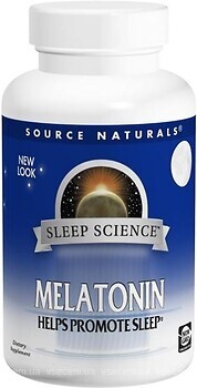 Фото Source Naturals Sleep Science Melatonin зі смаком апельсина 1 мг 100 таблеток (SN0706)