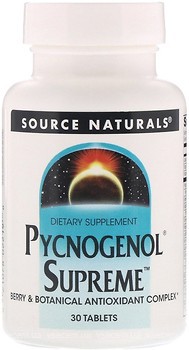 Фото Source Naturals Pycnogenol Supreme 30 таблеток (SN2219)