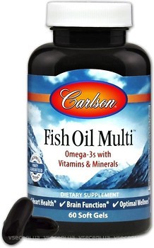 Фото Carlson Labs Fish Oil Multi 60 капсул (CAR-01580)