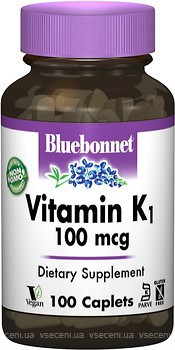 Фото Bluebonnet Nutrition Vitamin K1 100 мкг 100 капсул