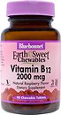 Фото Bluebonnet Nutrition EarthSweet Chewables Vitamin B12 зі смаком малини 2000 мкг 90 таблеток